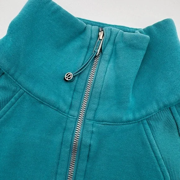 Lululemon Scuba Oversized Half-Zip Hoodie Teal Blue Green XS/S - Picture 4 of 6